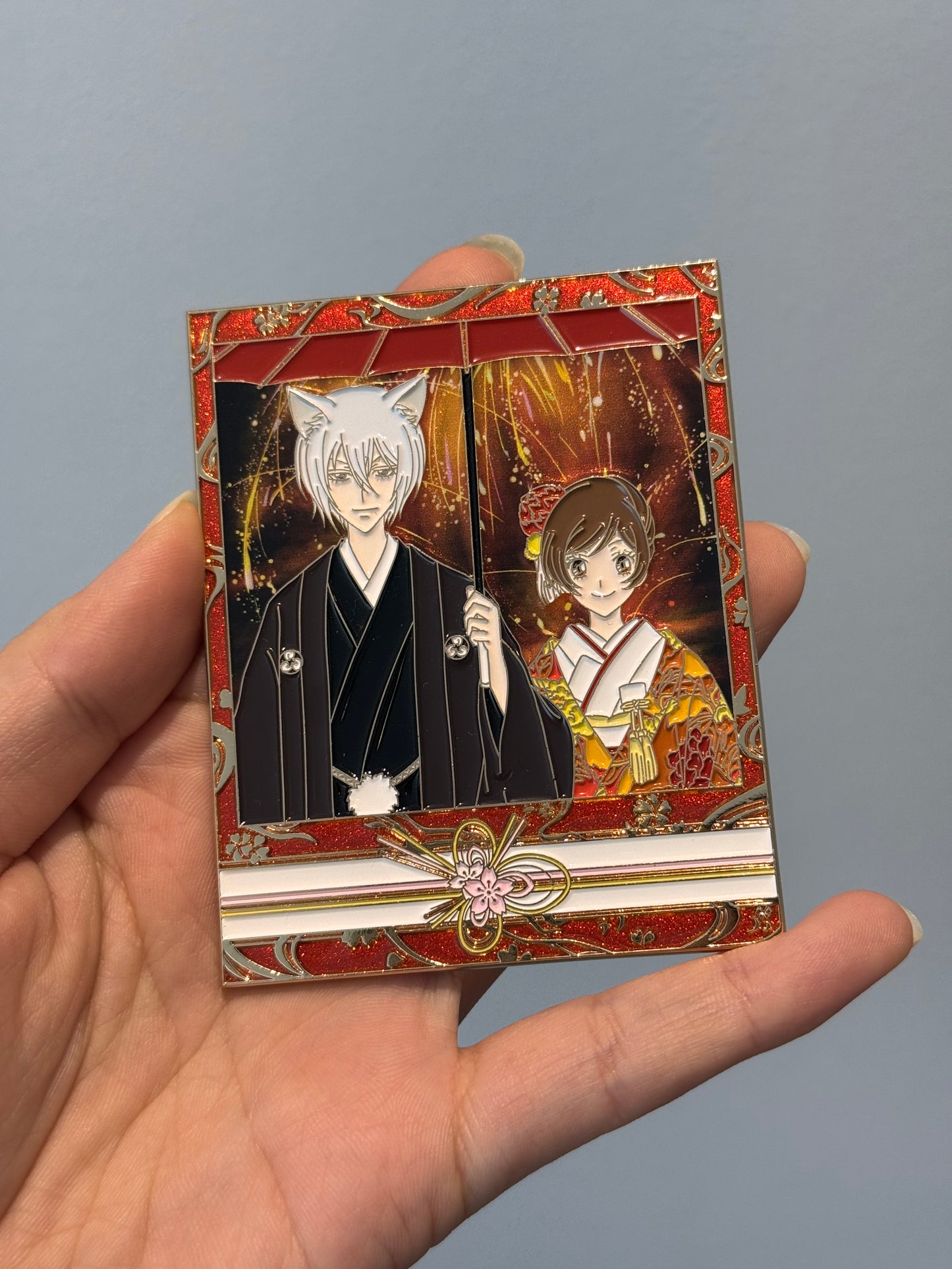 Kamisama Kiss · Tomoe & Nanami in Kimono · Metal Pin
