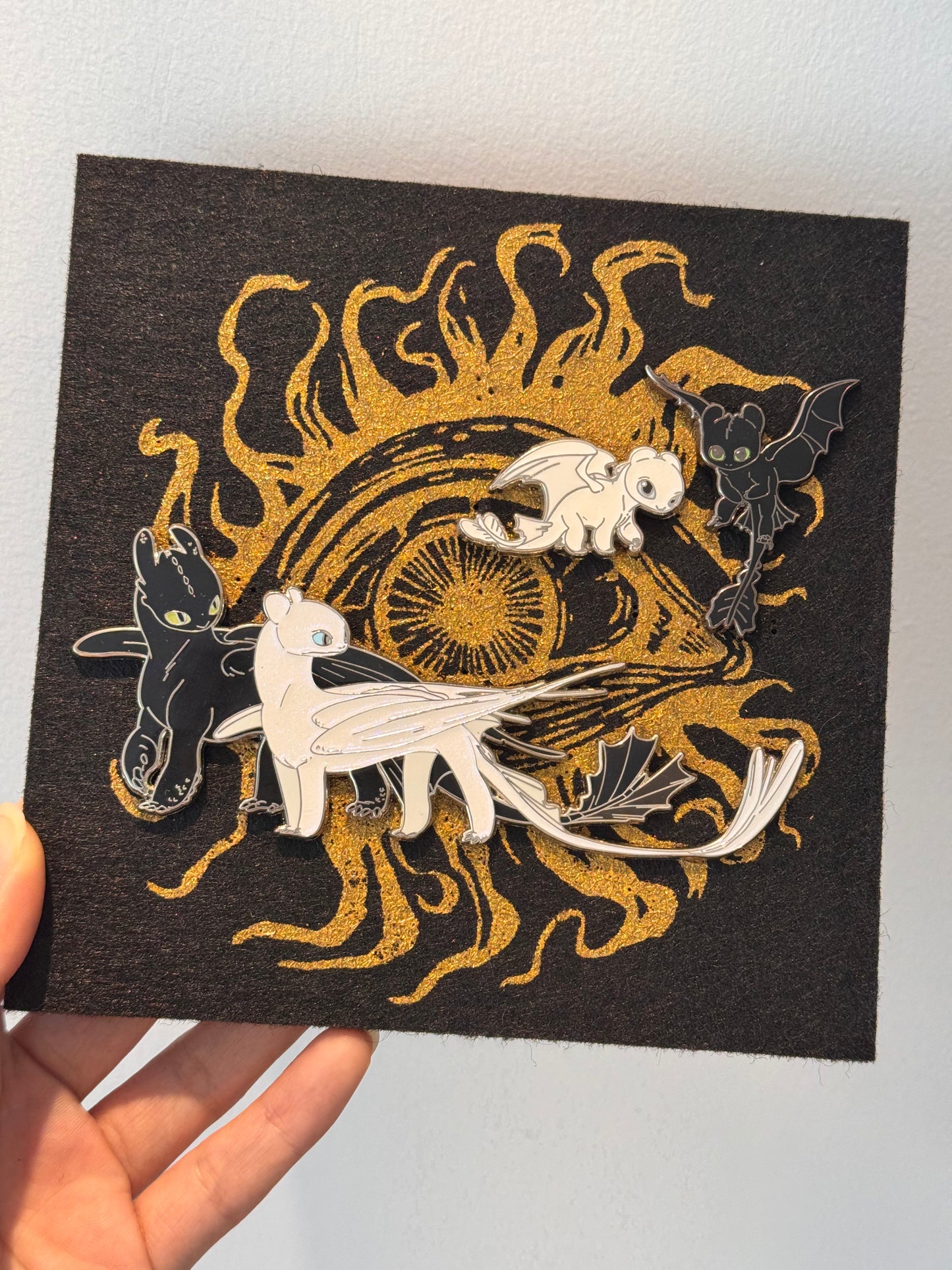 How to Train Your Dragon · Toothless Family · Loving Guardians · Faux Enamel Metal Pin