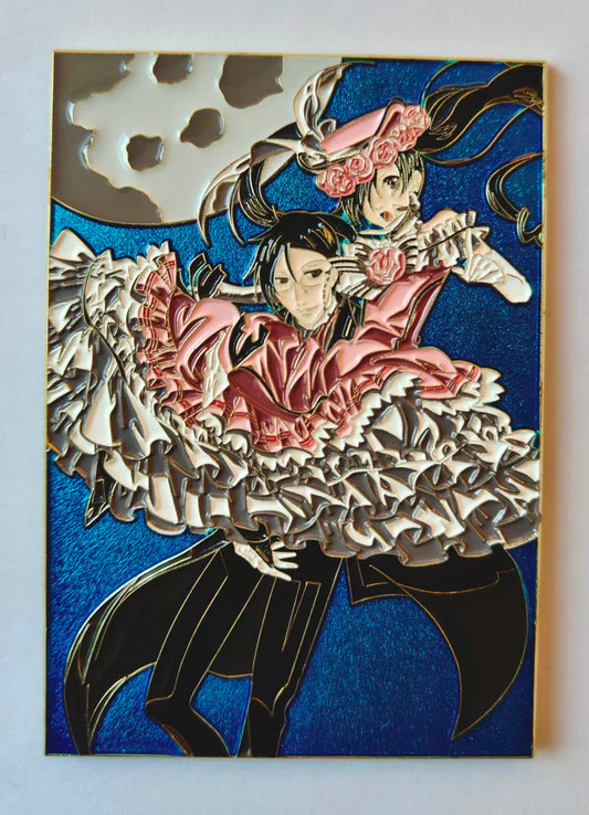 Black Butler Hard Enamel Limitation Pin | Sebastian & Ciel Phantomhive Ballroom Dance Scene, Anime Collectible Badge
