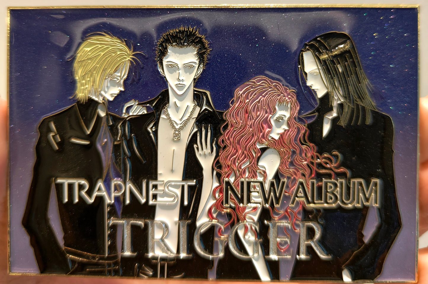 NANA TRAPNEST Trigger New Album Glitter Hard Enamel Limitation Pin | Anime Collectible