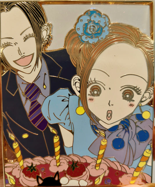 Nana Osaki & Hachi Komatsu Birthday Cake Hard Enamel Limitation Pin | Anime Collectible