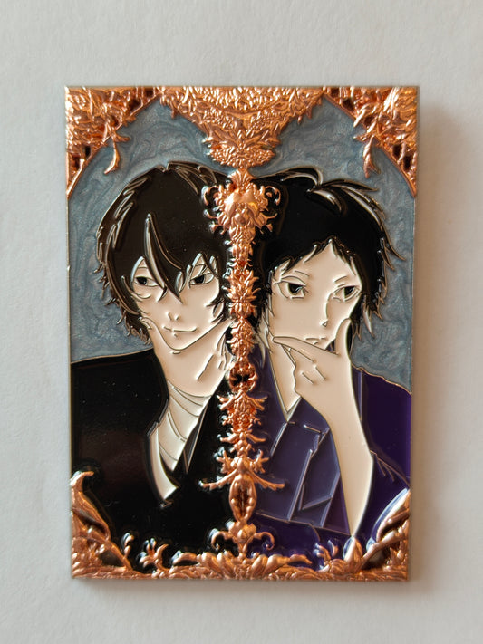 Bungo Stray Dogs Dazai & Akutagawa Hard Enamel Limitation Pin | Anime Collectible