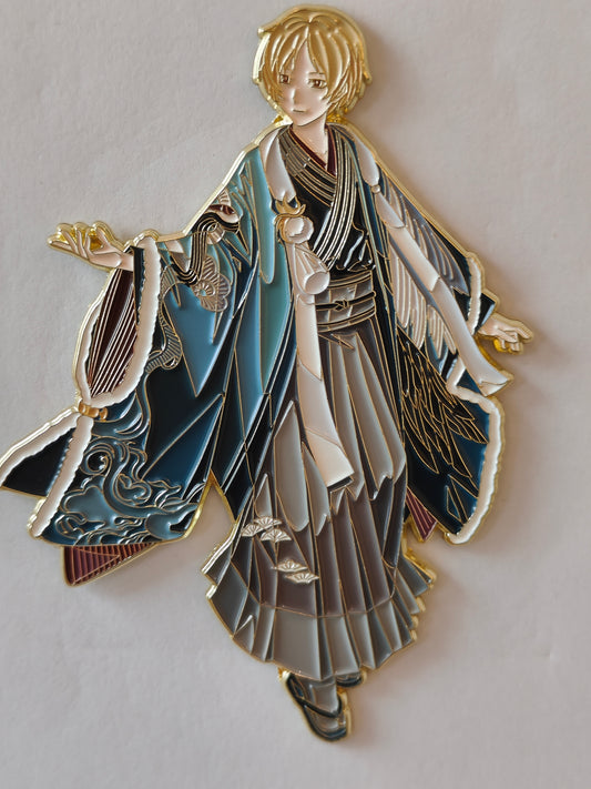 Natsume's Book of Friends Natsume Takashi Kimono Hard Enamel Limitation Pin | Anime Collectible