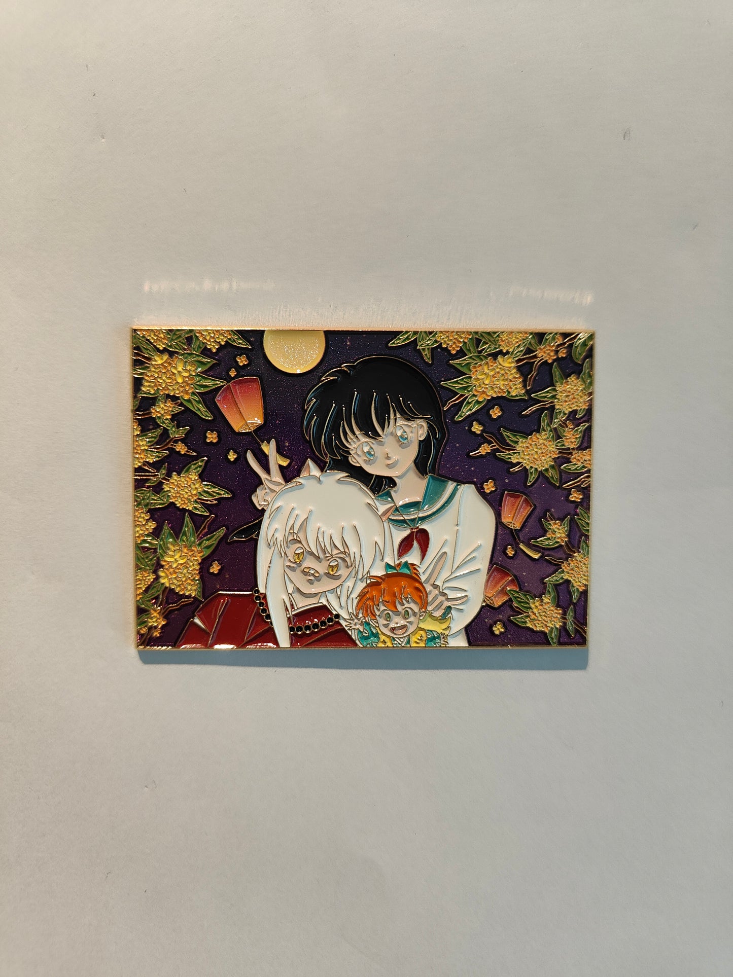 Inuyasha Trio Mid-Autumn Festival Hard Enamel Limitation Pin | Anime Collectible