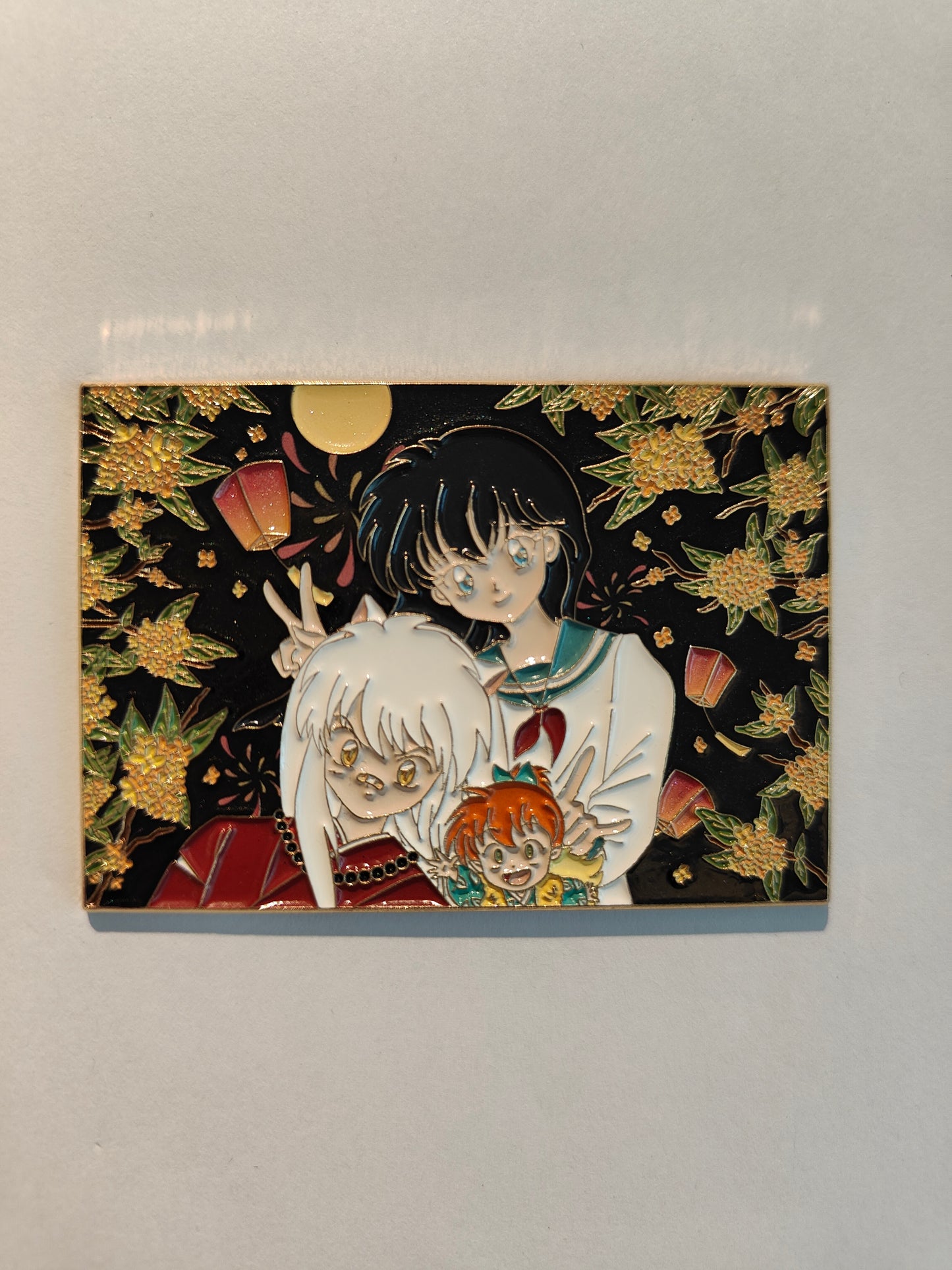 Inuyasha Trio Mid-Autumn Festival Hard Enamel Limitation Pin | Anime Collectible