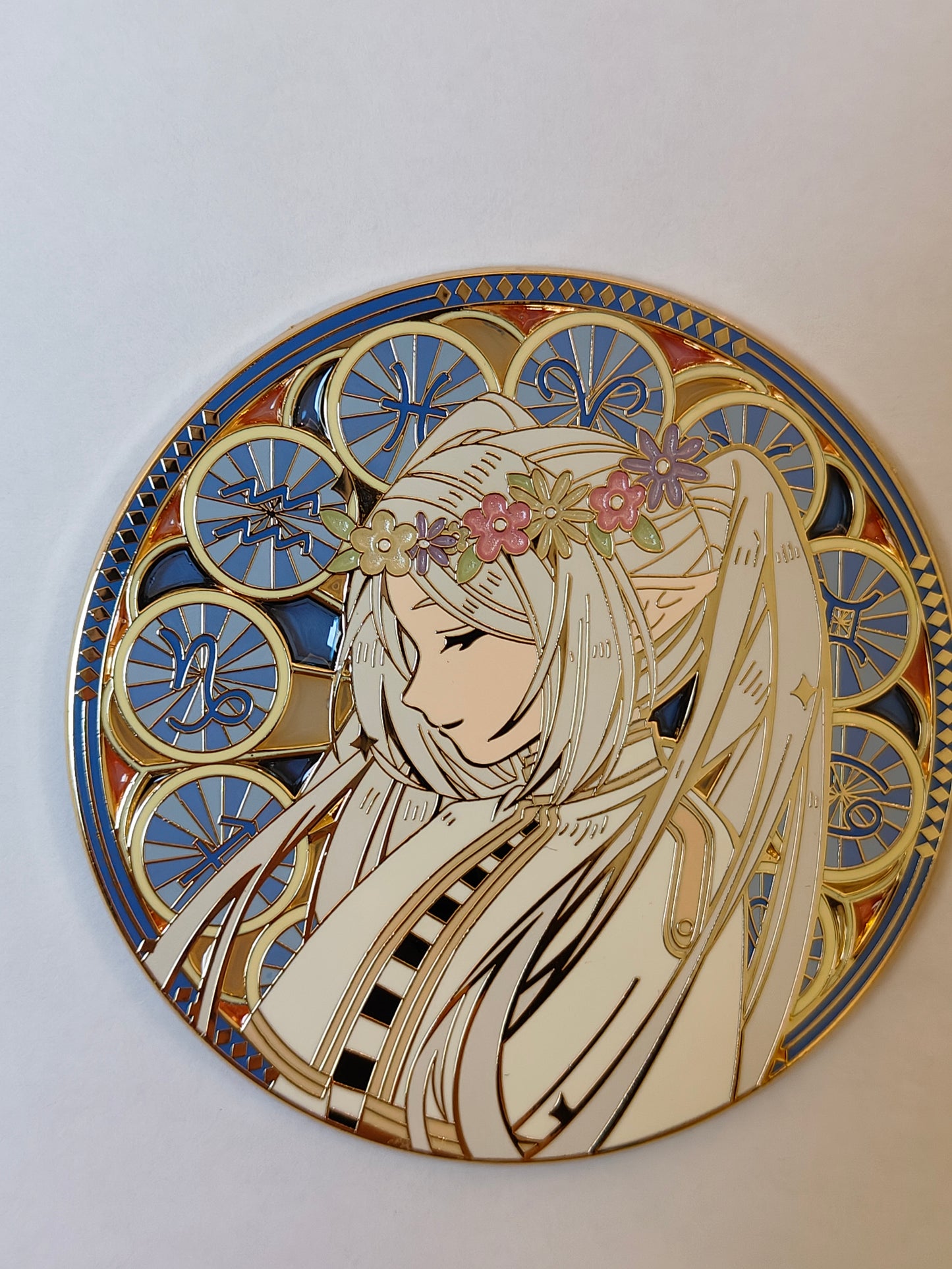 Frieren Beyond Journey's End Frieren Zodiac Wreath Hard Enamel Limitation Pin | Anime Collectible
