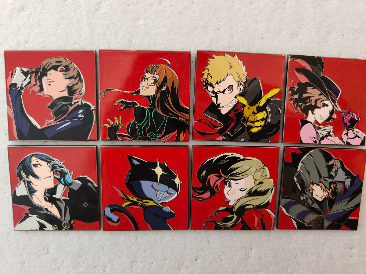 Persona 5 Phantom Thieves Full Set Hard Enamel Limitation Pin | Game Collectible Pins