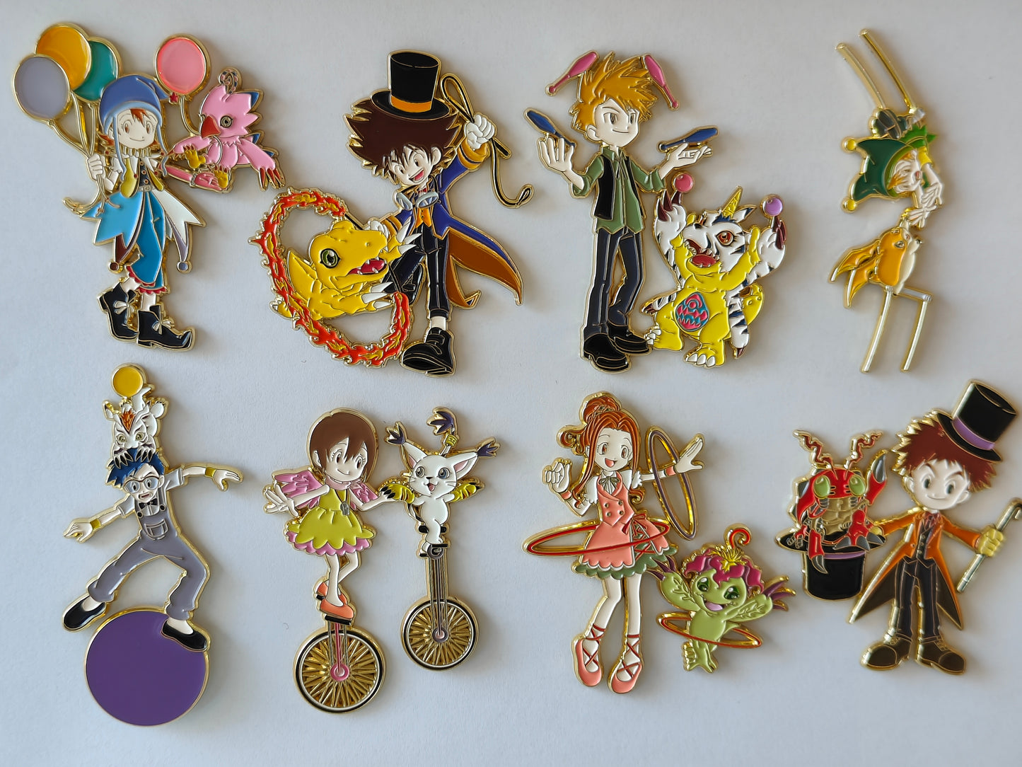 Digimon Adventure Circus Theme Set Hard Enamel Limitation Pin | Anime Collectible