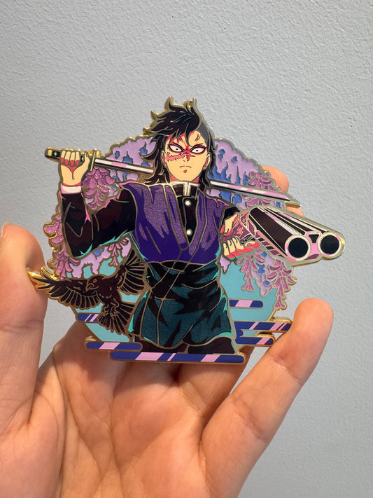Demon Slayer Rare Edition Metal Enamel Pins- Genya Calm&Angry