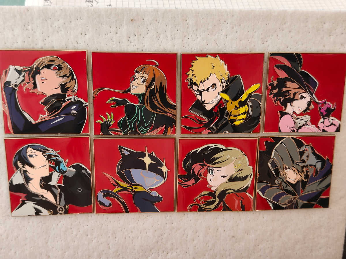 Persona 5 Phantom Thieves Full Set Hard Enamel Limitation Pin | Game Collectible Pins